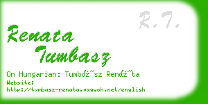 renata tumbasz business card